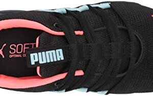 PUMA Women's RIAZE PROWL Sneaker, Puma Black-Ignite Pink-Aquamarine, 8.5