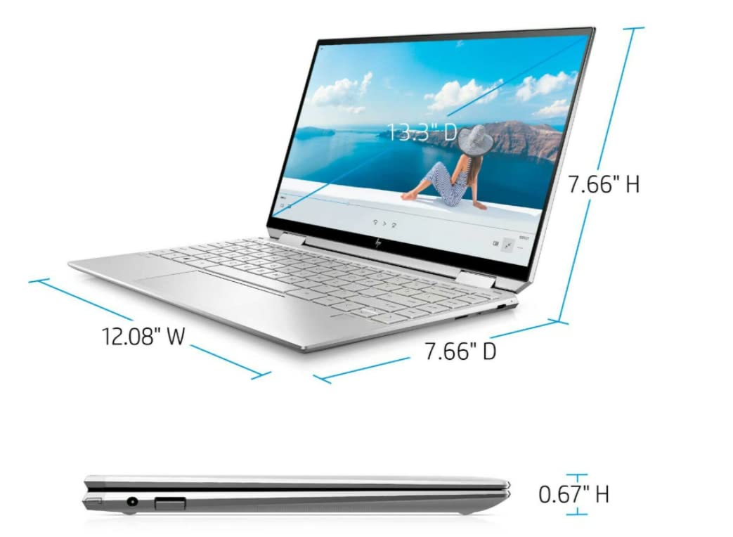 HP - Spectre x360 2-in-1 13.3" 4K Ultra HD Touch-Screen Laptop - Intel Core i5 - 8GB Memory - 256GB SSD - Natural Silver