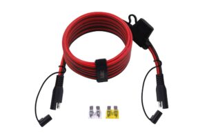 cuzec 10ft/3.05m 14awg sae to sae extension cable quick disconnect wire harness sae connector/sae to sae heavy duty extension cable