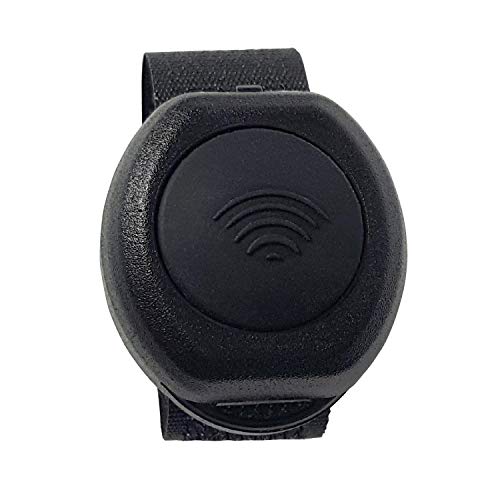 PRYMEBLU® Bluetooth Wireless PTT Button Switch ZELLO, Wave Communicator, ESChat, Unity, Streamwide and Many Other PoC Push-to-Talk Apps (BT-PTT-ZU-Super Mini-Strap)