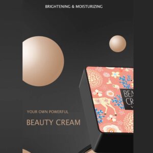 VENZEN Beauty Cream Clear Cover Natural Make Up Nourish Moisturizes Protection Professional Skin Care 2 Colors 20g (#01 Natural)