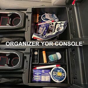 EDBETOS 3rd Gen Tacoma Accessories for Toyota Tacoma 2016 2017 2018 2019 2020 2021 2022 Center Console Organizer Tray and Glove Box Organizer Armrest Interlock Secondary Storage ABS Material