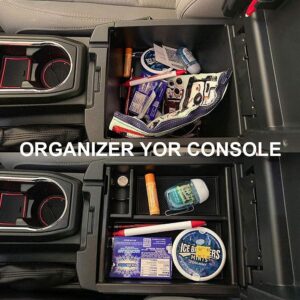 EDBETOS Tacoma Accessories for Toyota Tacoma 2016-2023 Center Console Organizer Tray and Divider and Glove Box Organizer Armrest Interlock Secondary Storage