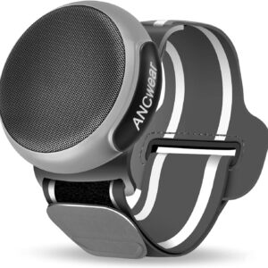 ANCwear Wearable Bluetooth Speaker, TWS Dual Pairing Portable Speaker, Clip on Bluetooth Speaker Watch MP3 Player, Waterproof Outdoor Speaker for Motorcycle, Bike, Hiking, Running
