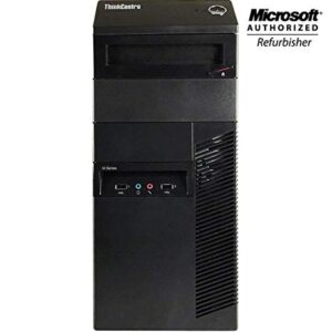 Lenovo ThinkCentre M93p Gaming Desktop, Quad Core i7 4770 3.4Ghz, 16GB RAM, NVIDIA GT 730 4GB DDR5, 256GB SSD, Keyboard, Mouse, WiFi, Windows 10 Pro 64-Multi-Language Support (Renewed)