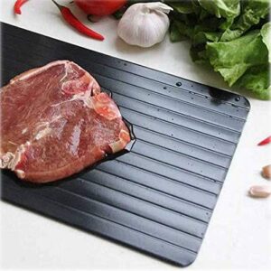 Original Meat Defrosting Tray - Rapid Defrost Plate for Food - Natural Miracle Thawing Mat - Fast Thaw Board - Large Size - Master Meat Defroster Tray - No Microwave/Electricity