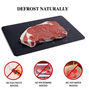 Original Meat Defrosting Tray - Rapid Defrost Plate for Food - Natural Miracle Thawing Mat - Fast Thaw Board - Large Size - Master Meat Defroster Tray - No Microwave/Electricity