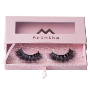 Arimika 3 Packs Fluffy Long Thick Dramatic Look Handmade Reusable 3D Mink False Eyelashes D008