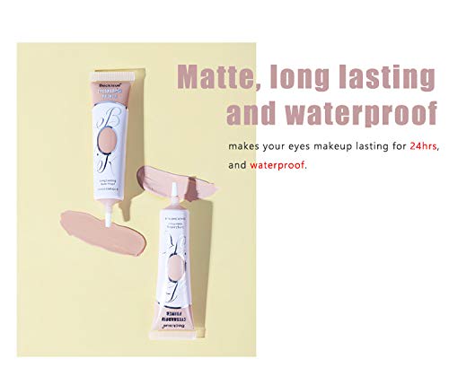 MAEPEOR Matte Eyeshadow Primer 6 Colors Prevent Oily Lids and Creasing Eye Primer Base Long-lasting Waterproof & Smudgeproof Eye Primer for All Shadows (Medium)