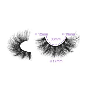 wiwoseo False Eyelashes Natural Wispy Fluffy Cat Eye Lashes 16MM Faux Mink Lashes Crossed Strip Eye Lashes 14 Pairs Pack