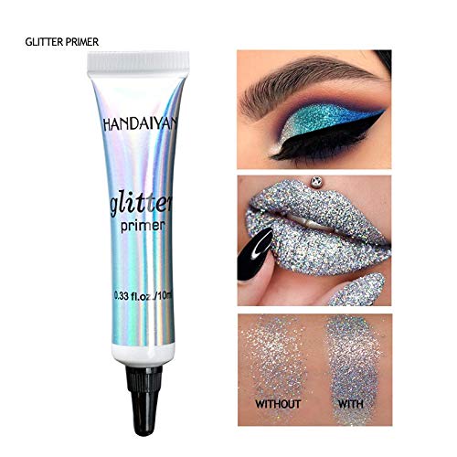 MAEPEOR Cosmetic Glitter Glue Long Lasting Makeup Glitter Primer Gel Waterproof & Smudgeproof Primer Base Glue for Body Eyes Face Lip with Glitter, Body Jewels, Rhinestones (2 PCS, 10 ml)