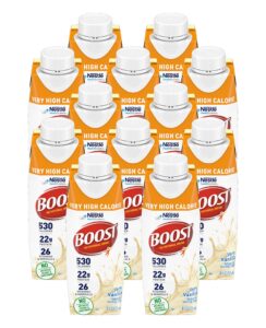 boost very high calorie nutritional drink (8 fl oz (pack of 12), vanilla)