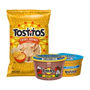 Tostitos, Chip & Salsa Pack, Tostitos Crispy Rounds & Medium Salsa, (Pack of 16)