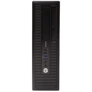 HP ProDesk 600G1 Desktop Computer PC, Intel Quad-Core i5, 500GB HDD Storage, 4GB DDR3 RAM, Windows 10 Pro, DVD, WiFi, New 24in Monitor, Wireless Keyboard and Mouse (Renewed)