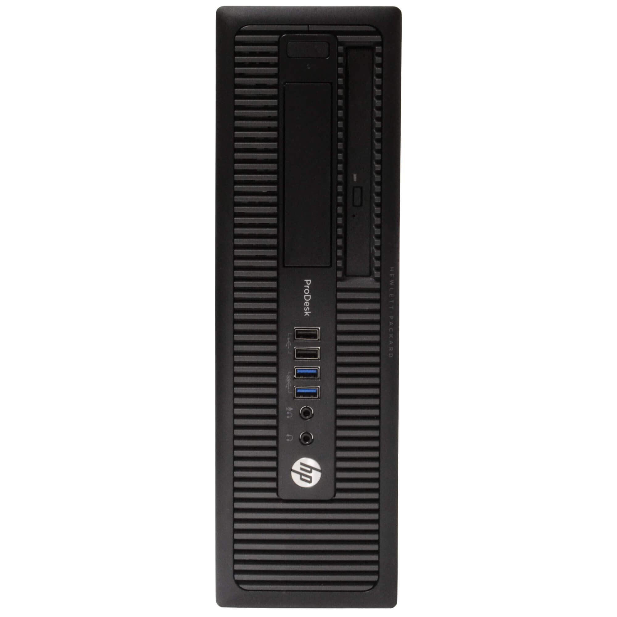 HP ProDesk 600G1 Desktop Computer PC, Intel Quad-Core i5, 500GB HDD Storage, 4GB DDR3 RAM, Windows 10 Pro, DVD, WiFi, New 24in Monitor, Wireless Keyboard and Mouse (Renewed)