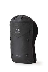 gregory mountain products nano 14 everyday outdoor backpack, obsidian black, one size