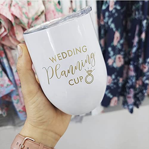 The Paisley Box Bride Cup - Wedding Planning Cup, Wedding Planning Glass, Bride Wine Tumbler, Gifts for Bride, Mrs Cup, Wedding Planning Gifts for Bride