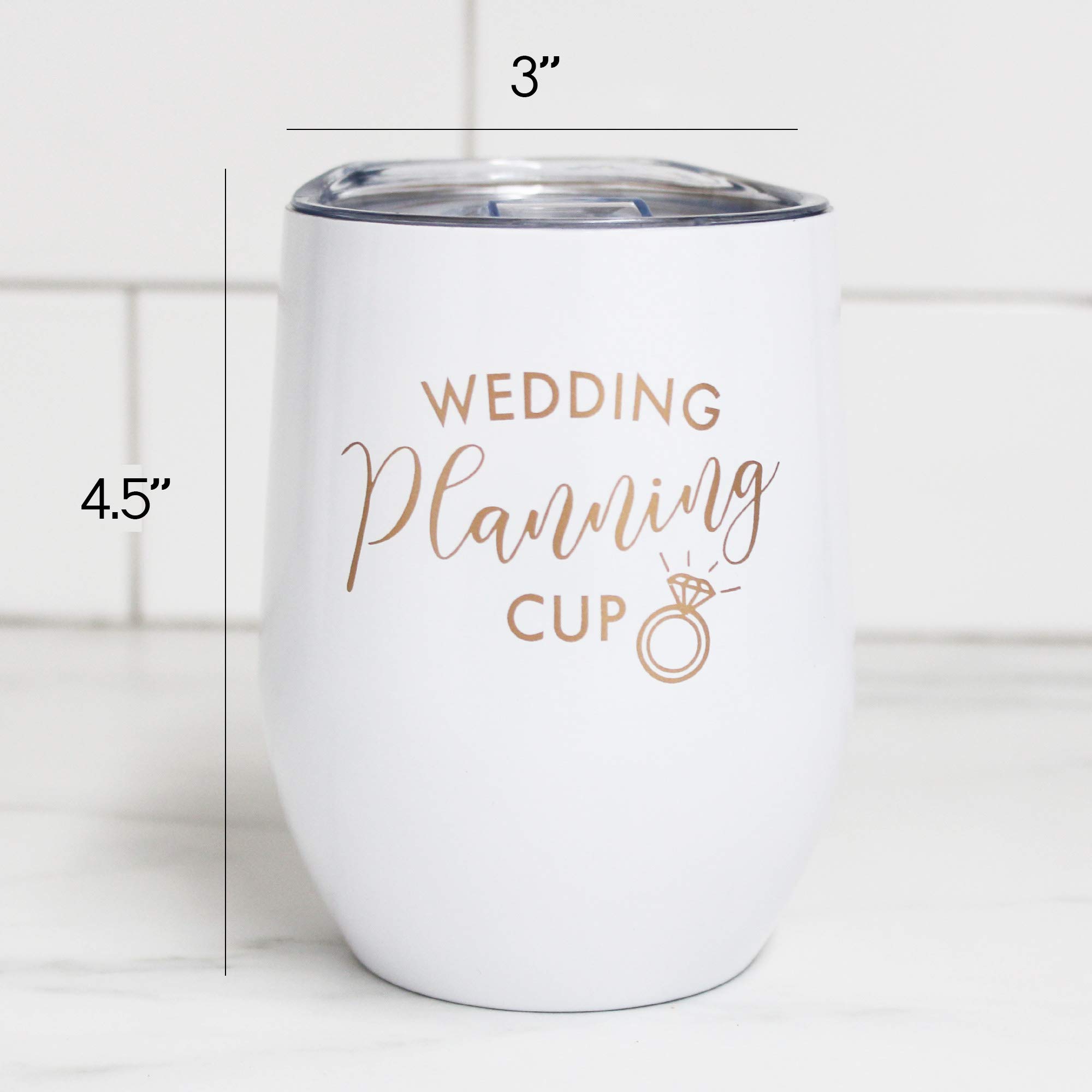 The Paisley Box Bride Cup - Wedding Planning Cup, Wedding Planning Glass, Bride Wine Tumbler, Gifts for Bride, Mrs Cup, Wedding Planning Gifts for Bride