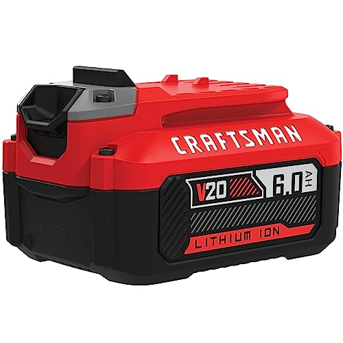 CRAFTSMAN V20 Battery, 6.0 Ah, Lithium Ion Battery (CMCB206)