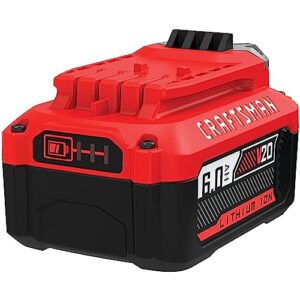 CRAFTSMAN V20 Battery, 6.0 Ah, Lithium Ion Battery (CMCB206)