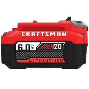 CRAFTSMAN V20 Battery, 6.0 Ah, Lithium Ion Battery (CMCB206)