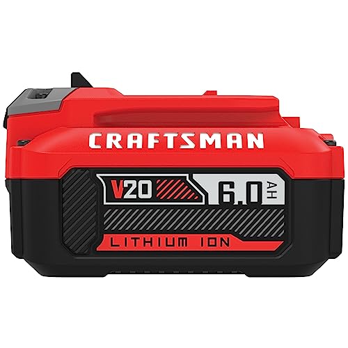 CRAFTSMAN V20 Battery, 6.0 Ah, Lithium Ion Battery (CMCB206)