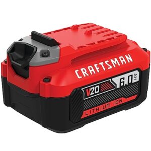 CRAFTSMAN V20 Battery, 6.0 Ah, Lithium Ion Battery (CMCB206)