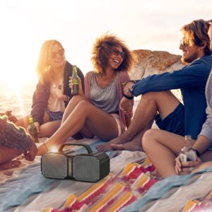 BUGANI Bluetooth Speakers, M83 Speaker IPX6 Waterproof Portable LargeWireless Speaker,Bluetooth 5.2, 60W Big Power, 24H Playtime,Suitable for Family Gatherings and Outdoor Bluetooth Speaker Black