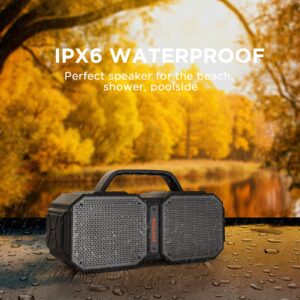 BUGANI Bluetooth Speakers, M83 Speaker IPX6 Waterproof Portable LargeWireless Speaker,Bluetooth 5.2, 60W Big Power, 24H Playtime,Suitable for Family Gatherings and Outdoor Bluetooth Speaker Black
