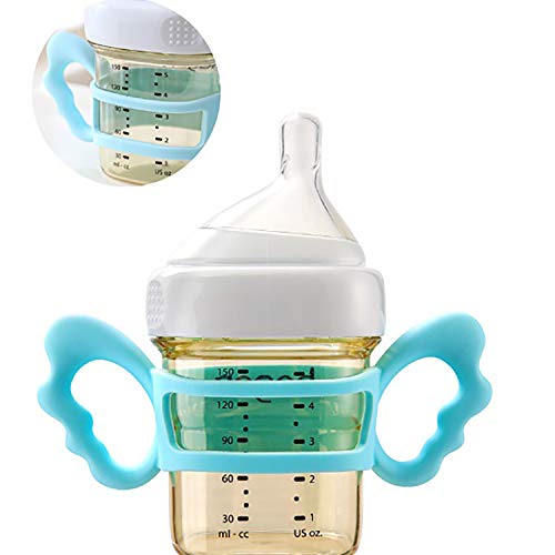 Silicone Wide-Neck Baby Bottle Handle, Outer Diameter Over 6cm for Bottle (Pack of 2)