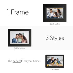 SimplySmart Home PhotoShare Friends and Family Smart Frame Digital Photo Frame, Send Pics from Phone to Frame, WiFi, 8 GB, Holds Over 5,000 Photos, HD, 1080P, iOS, Android (14", Black)