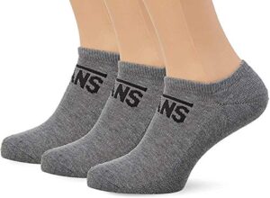 vans | classic kick (ankle) socks | grey/black - large 9.5-13.