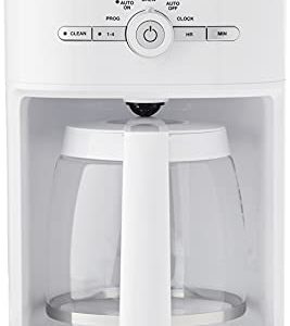 Cuisinart DCC-1120 12-Cup Classic Programmable Coffeemaker, White, 12-Cup, Programmable