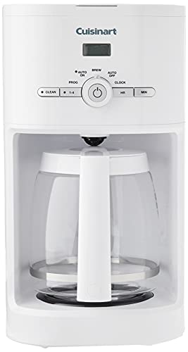 Cuisinart DCC-1120 12-Cup Classic Programmable Coffeemaker, White, 12-Cup, Programmable