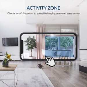 Kami by YI 1080P Indoor Security Camera, IP Home Surveillance System with AI Motion Detection, Activity Zone, Kami & YI Home APP, Compatible with Alexa & Google