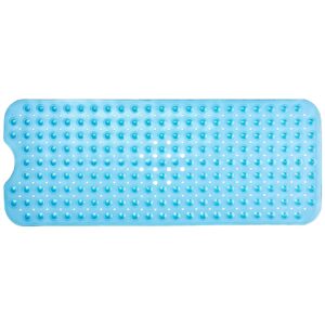 Tranquil Beauty Square Blue Shower Mat 53x53cm/21x21in | Non-Slip, Machine-Washable Quadrant Bath Mat for Walk in Shower Tray | Shower Mats Non-Slip Suction Cups Ideal for Kids & Elderly