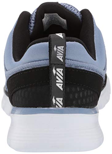 AVIA Women's Avi-Factor Running Shoe, Stonewash/Black/Silver/Black Reflective, 7.5