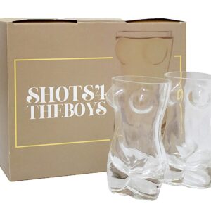 TANGDIAABBCC HOMIEBUDS mcyiqihai 2-Pack Women Body Shaped Shot Glass by Shots4TheBoys ; Perfect funny gift white elephant gift Party Shot Glass