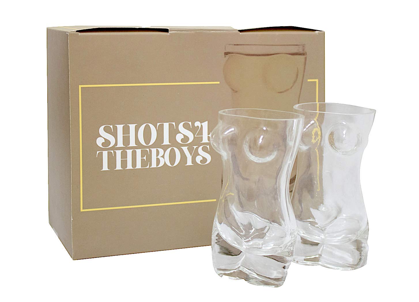 TANGDIAABBCC HOMIEBUDS mcyiqihai 2-Pack Women Body Shaped Shot Glass by Shots4TheBoys ; Perfect funny gift white elephant gift Party Shot Glass