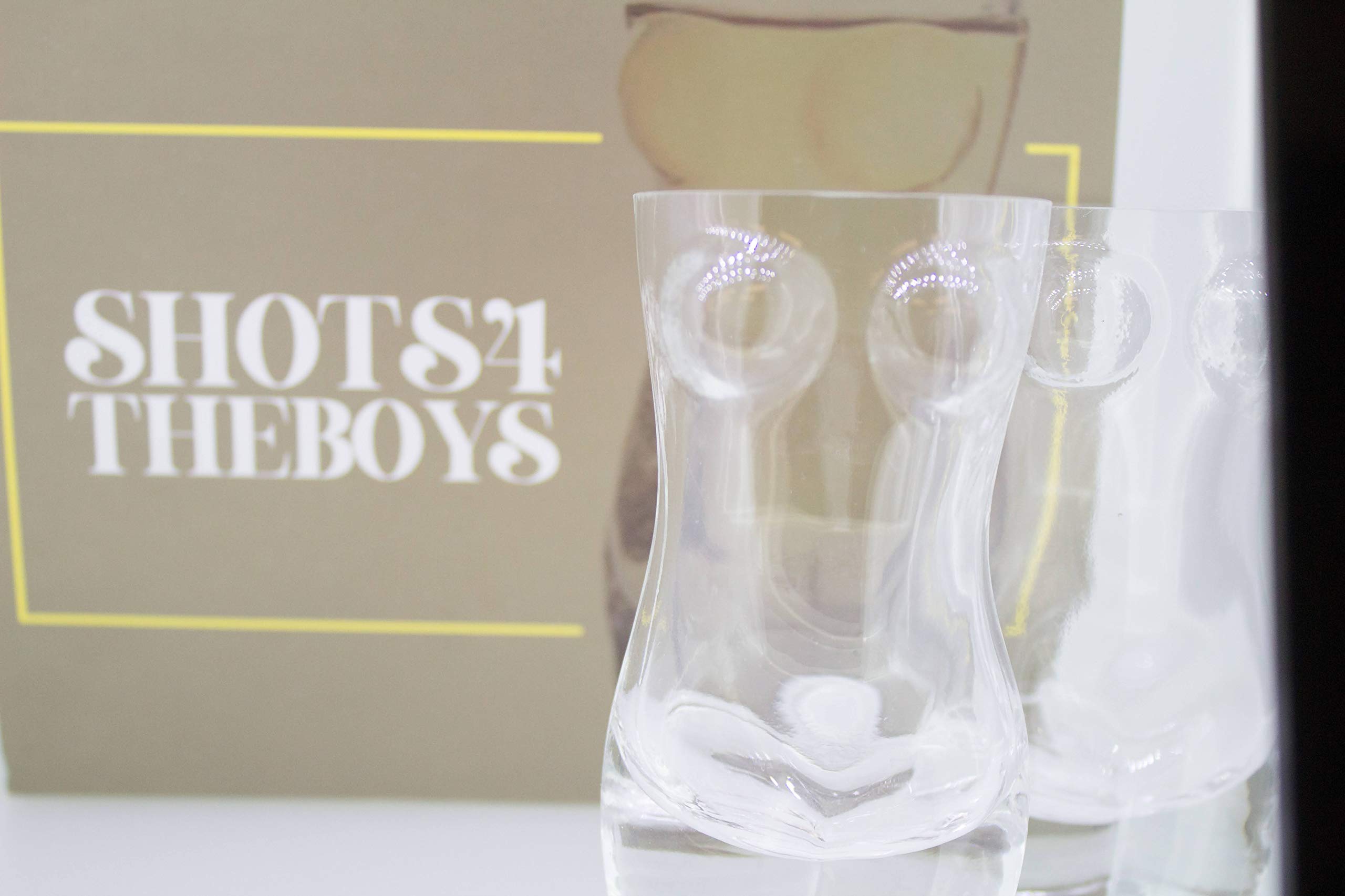 TANGDIAABBCC HOMIEBUDS mcyiqihai 2-Pack Women Body Shaped Shot Glass by Shots4TheBoys ; Perfect funny gift white elephant gift Party Shot Glass