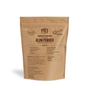 MB Herbals Alum Powder 100 Gram (3.5 oz) | Granulated Potassium Alum Powder | Purified Through Shodhan Process | Granulated Powder