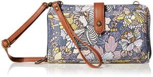 sakroots womens women s large smartphone crossbody, shadow flower power, one size us