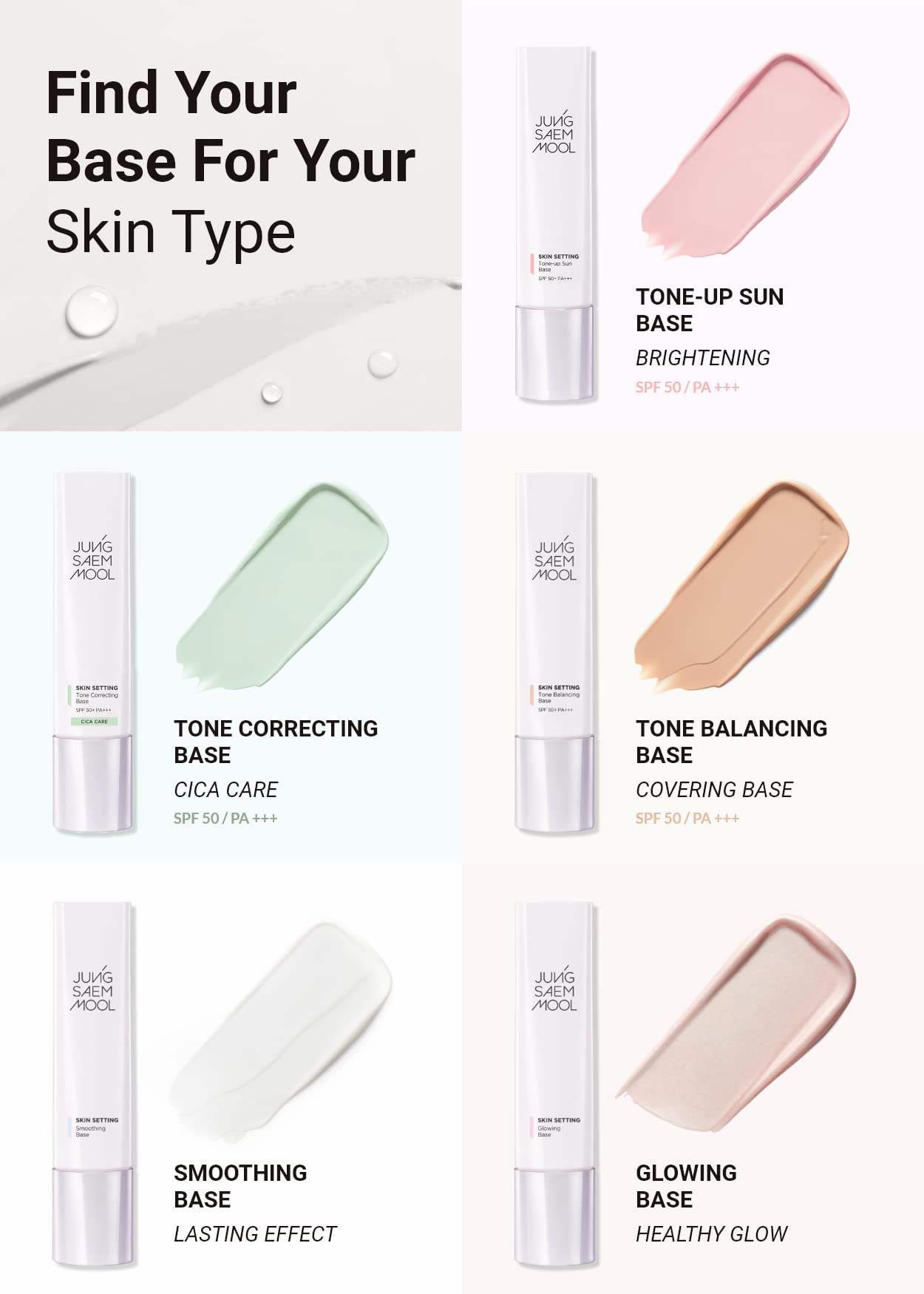 [JUNGSAEMMOOL OFFICIAL] Skin Setting Tone Correcting Base | Color Correcting Primer | For Redness Control | Makeup Artist Brand