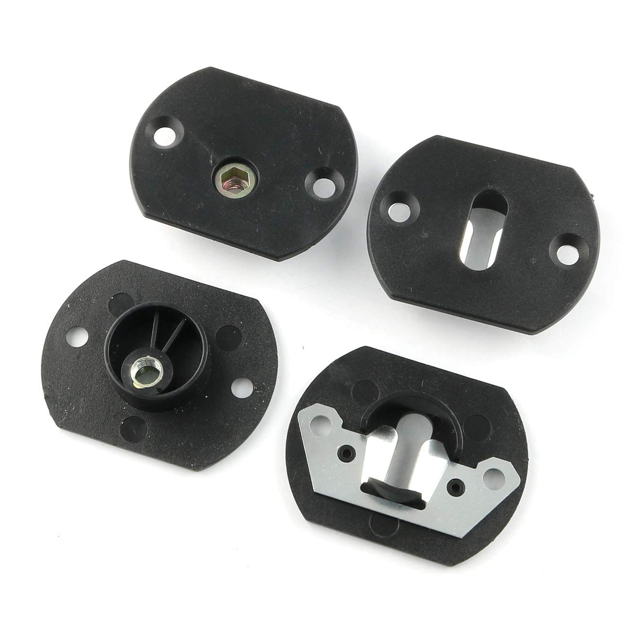 E-outstanding Sofa Pin Style Furniture Connector 4 Sets Black Sofa Couch Sectional Furniture Connector Pin Buckle Style Furniture Hardware Accessories