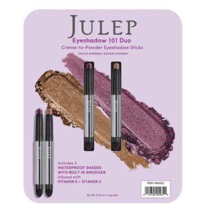 julep crème to eyeshadow stick duo - orchid shimmer and bronze shimmer