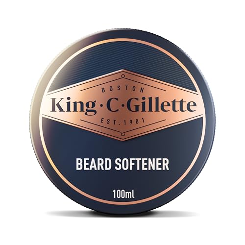 King C. Gillette Soft Beard Balm, Deep Conditioning with Cocoa Butter, Argan Oil and Shea Butter