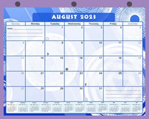 2023-2024 academic year 12 months student calendar/planner in protective sleeve for 3-ring binder, desk or wall -v013