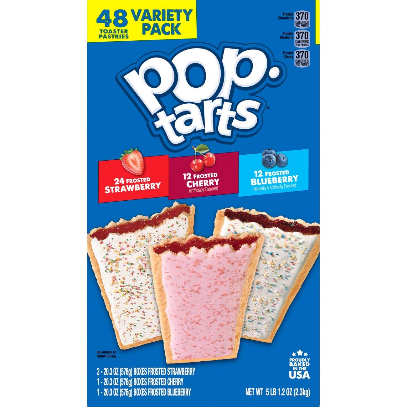 Pop-Tarts, Breakfast Toaster Pastries, Variety Pack, 48 Ct, 81.2 Oz