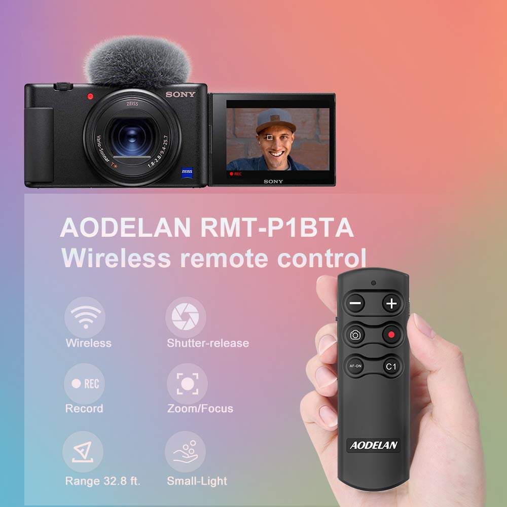 Wireless Shutter Release Camera Remote Control for Sony A7 III, A7R III, A6100, A6400, A6600, RX100 VII, RX0 II, A7R IV, A9, A9 II, ZV-1, ZV-1F,A7C