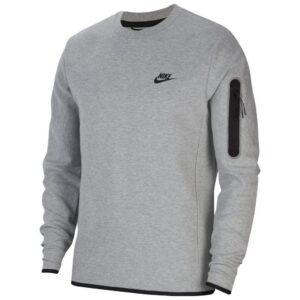 nike sportswear tech fleece men's crew double-sided spacer fabric for added warmth without extra weight cu4505-063 size l